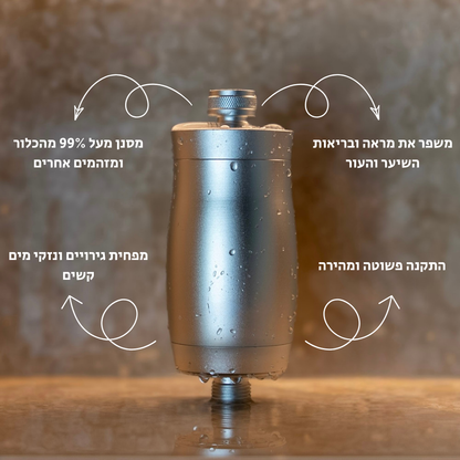 קפסולת סינון לראש מקלחת